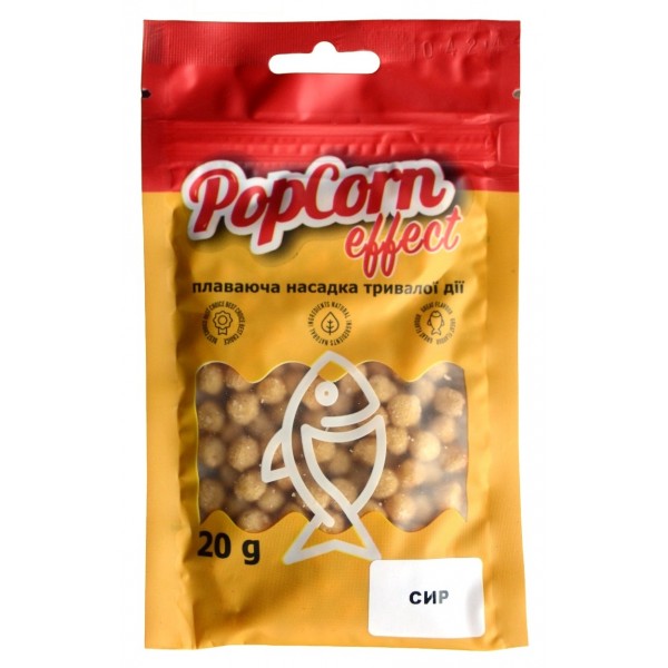 Повітряне тісто для риби, пиляче, Start Fishing Pop Corn Effect, розмір 7мм, вага 20г, смак Сир